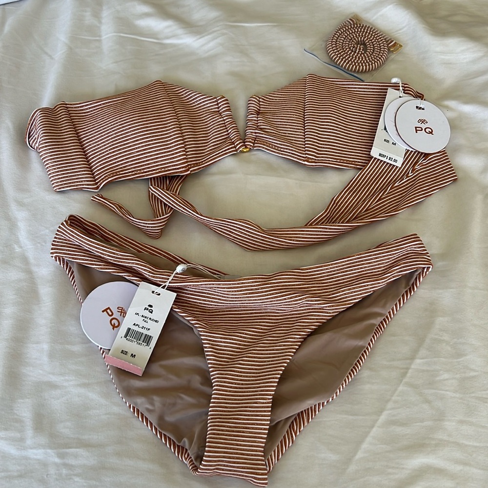 PQ Bikini Set Strapless NWT